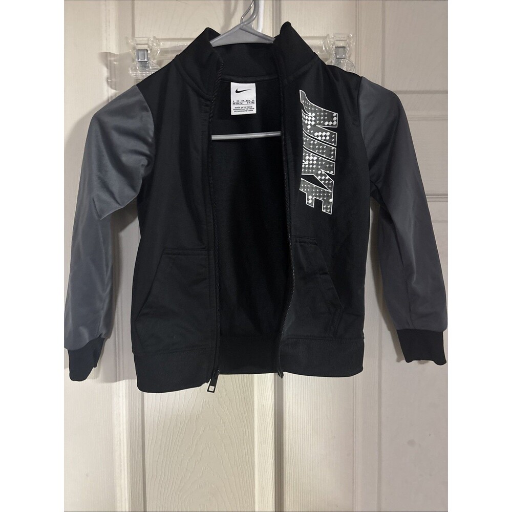 Nike Black and Grey Jacket Size Xs 4